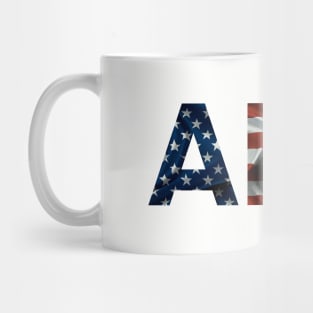 Alabama  American Flag Abbreviation Mug